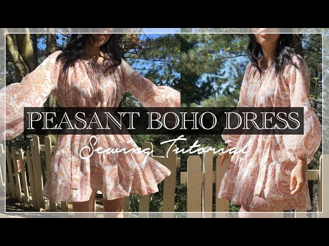 Maisey Dress Tutorial | DIY Peasant Boho Tunic Dress