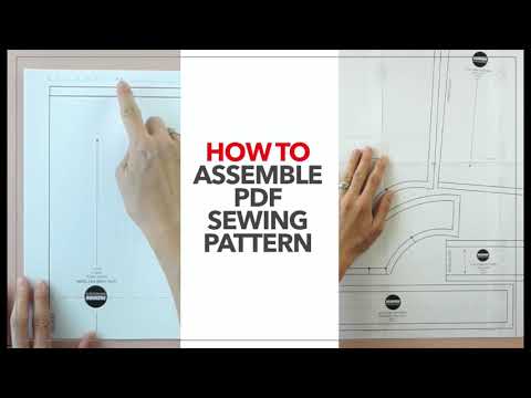 How To Assemble PDF Sewing Pattern