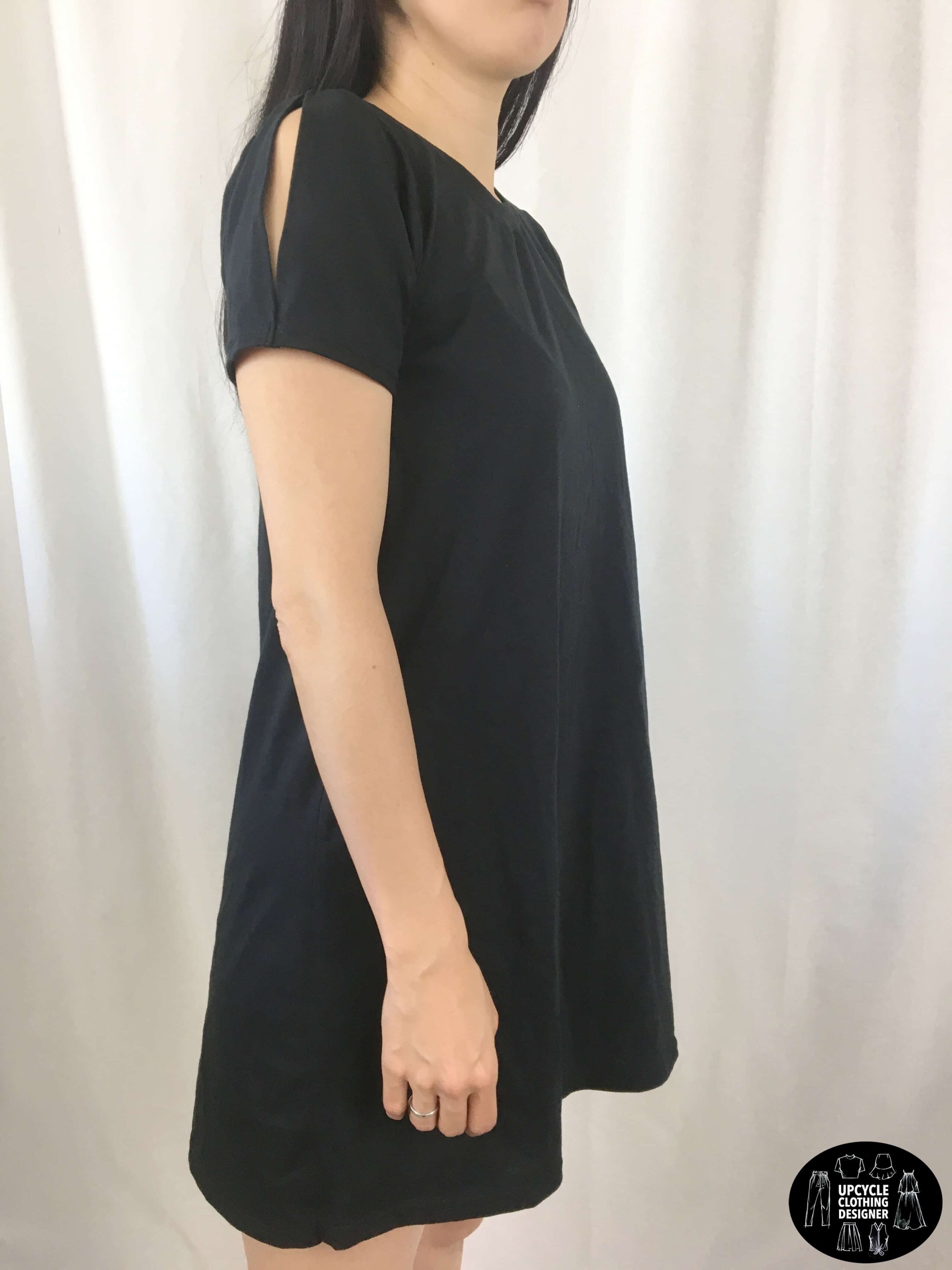 DIY Cold Shoulder T-shirt Dress – Fashion Wanderer