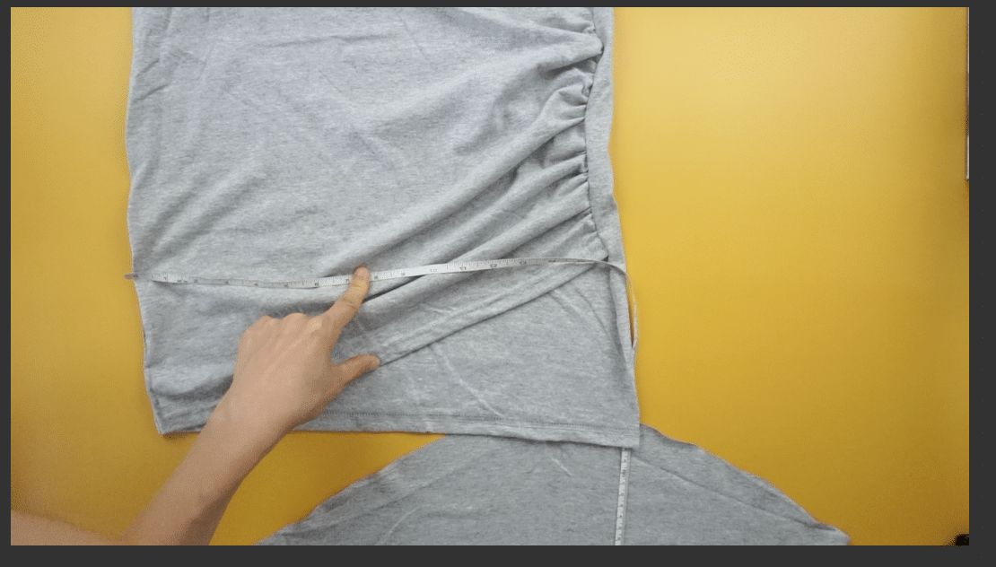 Measure the exact height and width for the upper thigh panel.
