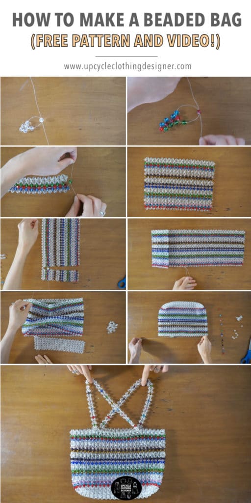 How To Make A Beaded Bag Free Pattern and Video Fashion Wanderer