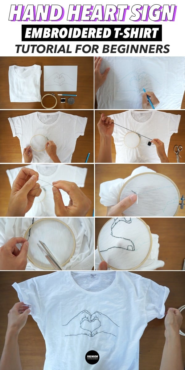 How To Hand Embroider A Shirt (Free DIY Embroidery Designs) Fashion