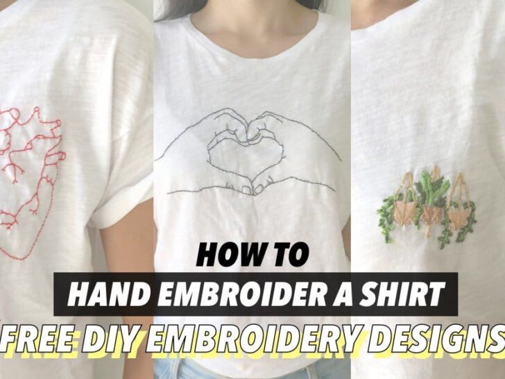 how to embroider a shirt with free embroidery patterns