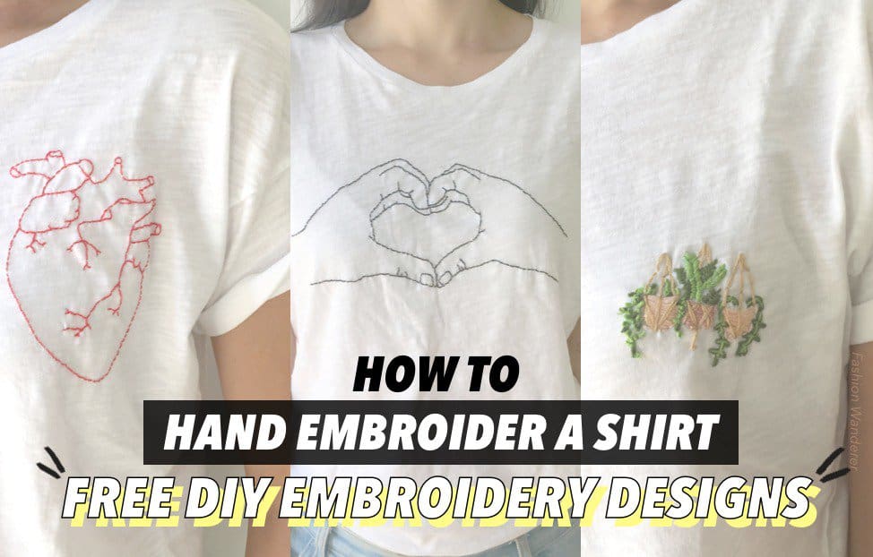how to embroider a shirt with free embroidery patterns