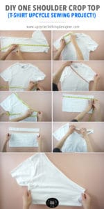 How to make a one shoulder crop top.