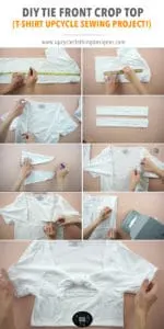 How to make a tie front crop top.