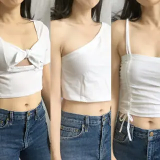 Upcycle crop to from t-shirt