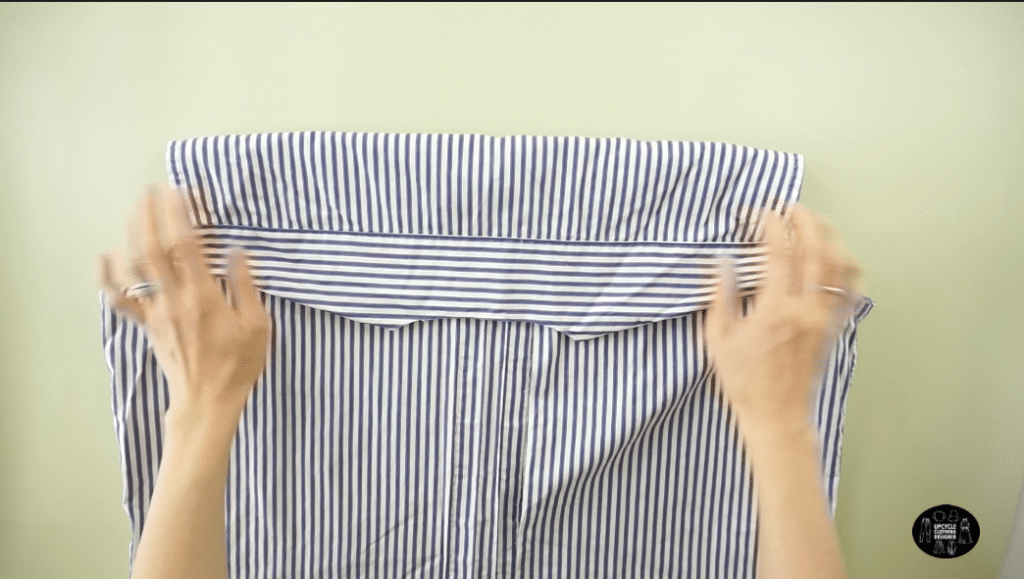 How to cut the back yoke off men's dress shirt