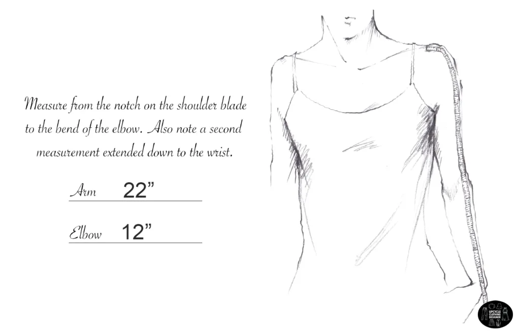 How to measure the arm and elbow length