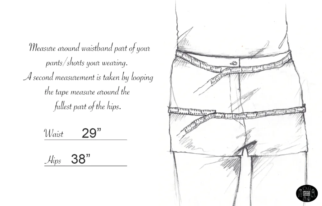 How to measure the waist and hips