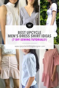 Men's dress shirt upcycle ideas