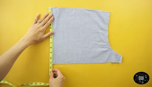 Measure a 9” x 9” square to make the front top bodice.