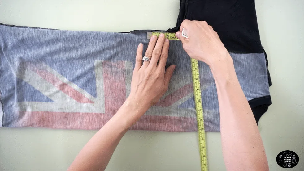 Measure 2" from the under armhole opening along the side seam.