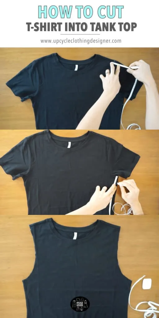 How to cut a t-shirt into a tank top