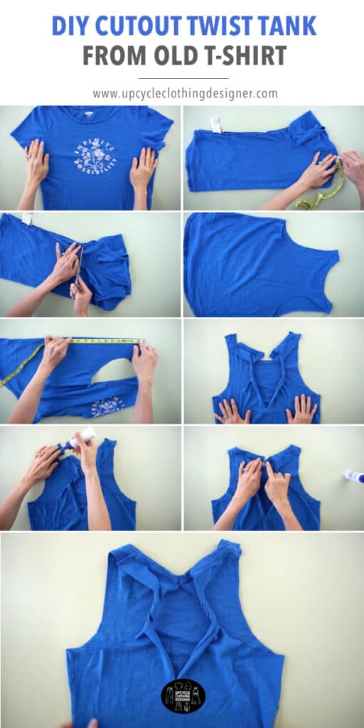 DIY T-Shirt into Racerback Tank Top