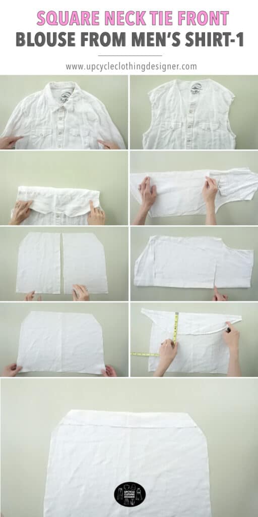 How to make a square neck blouse.
