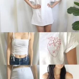 Recycled t-shirts into new clothes