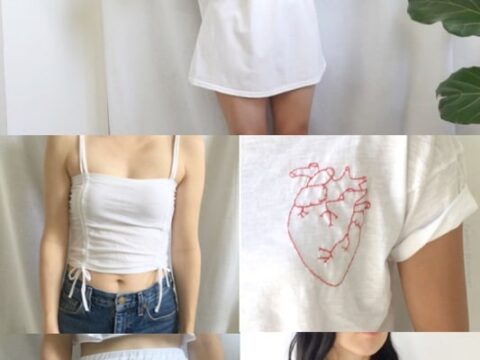NO-SEW DIY: CONVERT OLD T-SHIRT INTO BRALETTE TOP IN 2Min/RECYCLE OLD T- SHIRT (HINDI) 