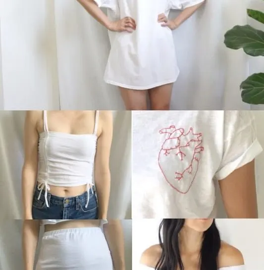 Recycled t-shirts into new clothes