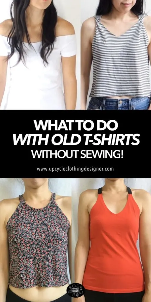 NO-SEW DIY: CONVERT OLD T-SHIRT INTO BRALETTE TOP IN 2Min/RECYCLE