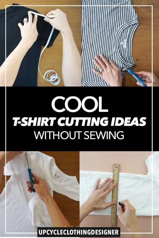 Cool t-shirt cutting ideas no sew