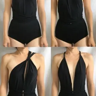 DIY infinity swimsuit from leggings