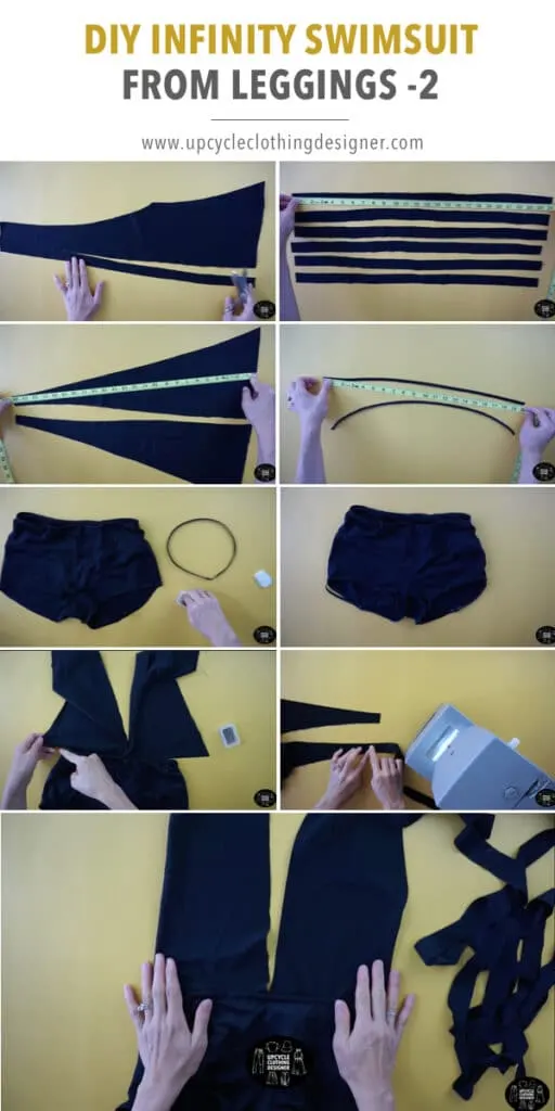 How to make infinity swimsuit from leggings