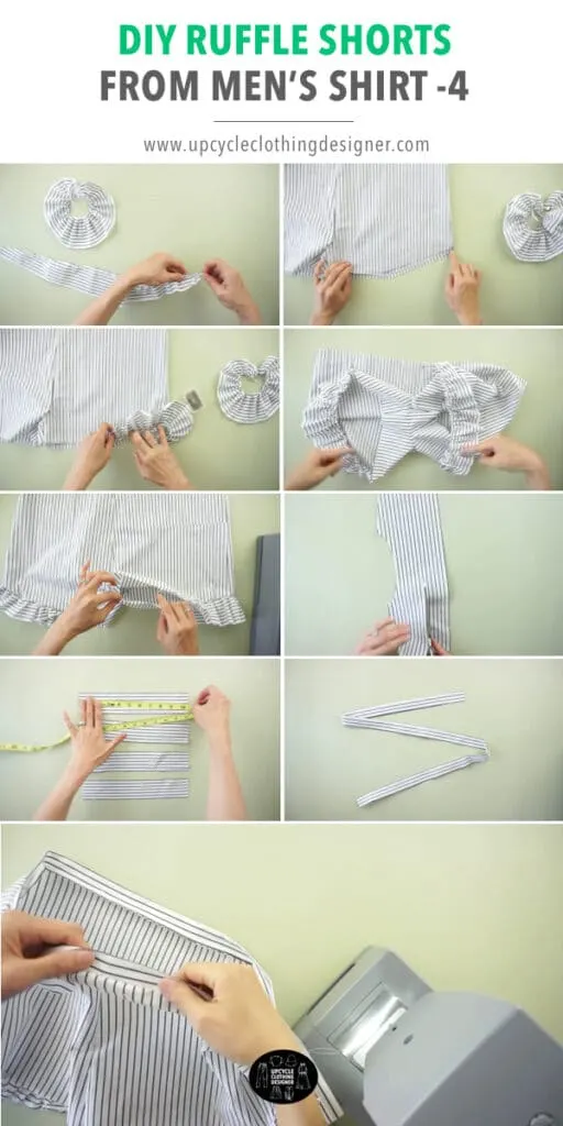 How to make waistband for DIY shorts.