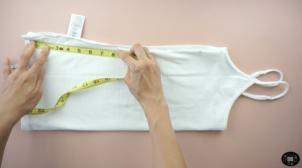 Measure 8” up from the hemline.