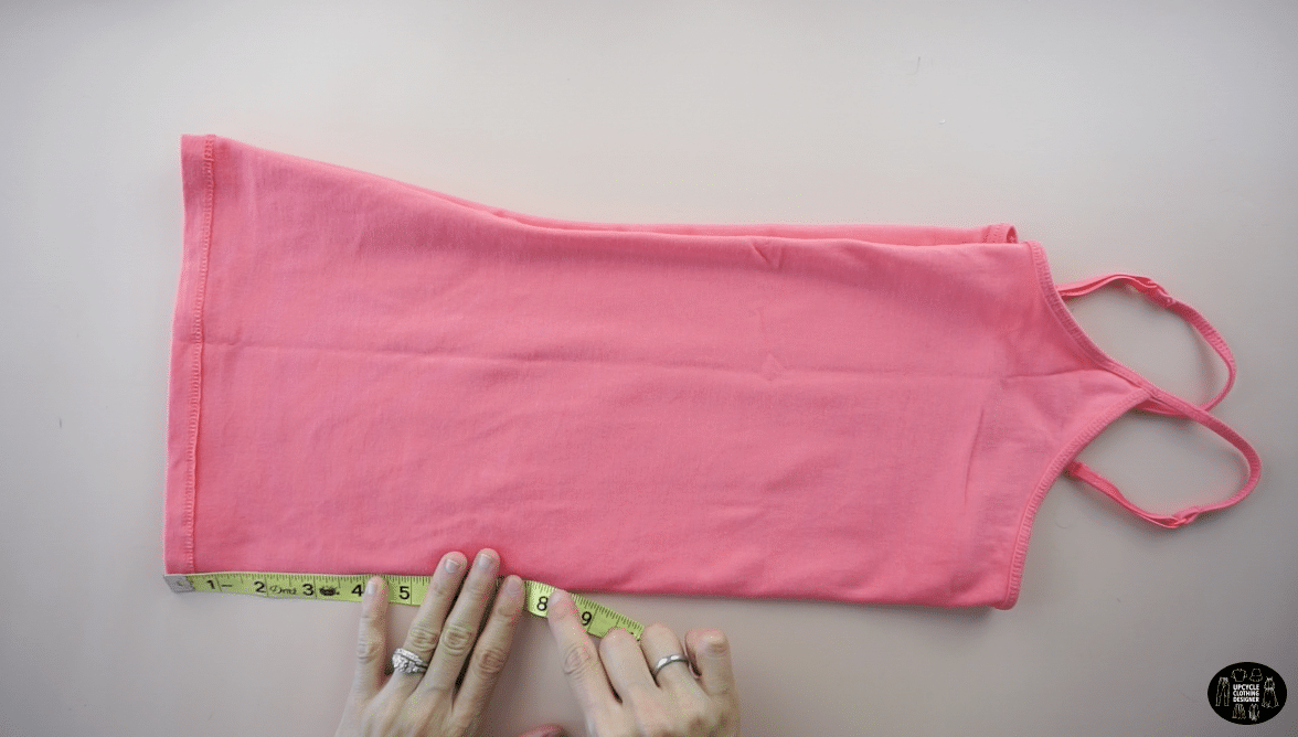 Measure 8” up from the hemline.