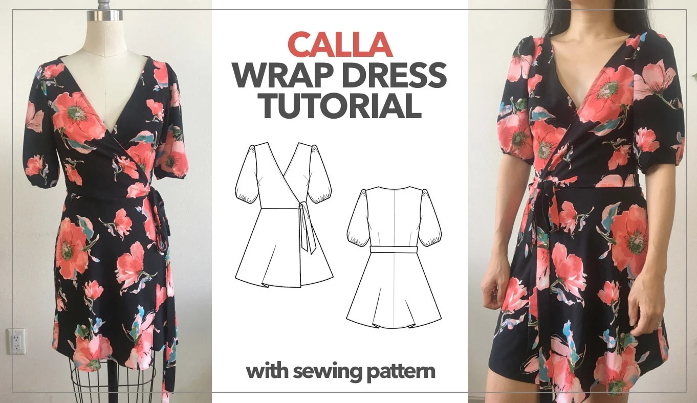 Calla Wrap Dress Tutorial thumbnail