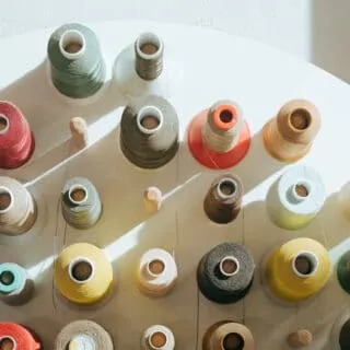 cone threads on wall