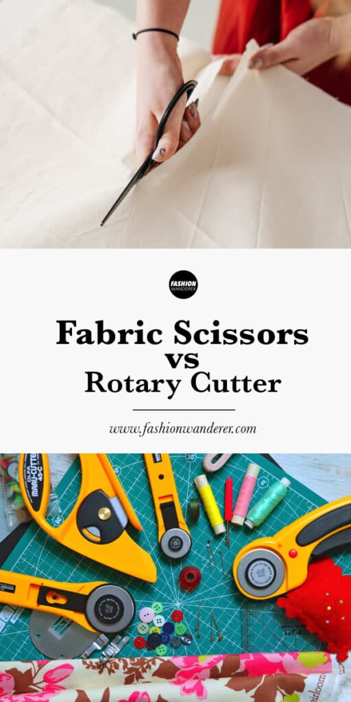 tips using fabric scissors or rotary cutters
