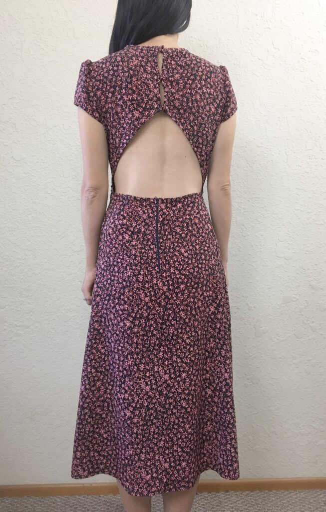 Fiore midi dress back side