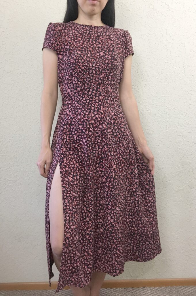 Fiore midi dress front slit