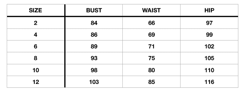 Fashion Wanderer size chart centimeters Fashion Wanderer size chart centimeters