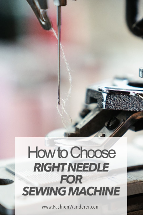 tips to select correct needle for sewing machine