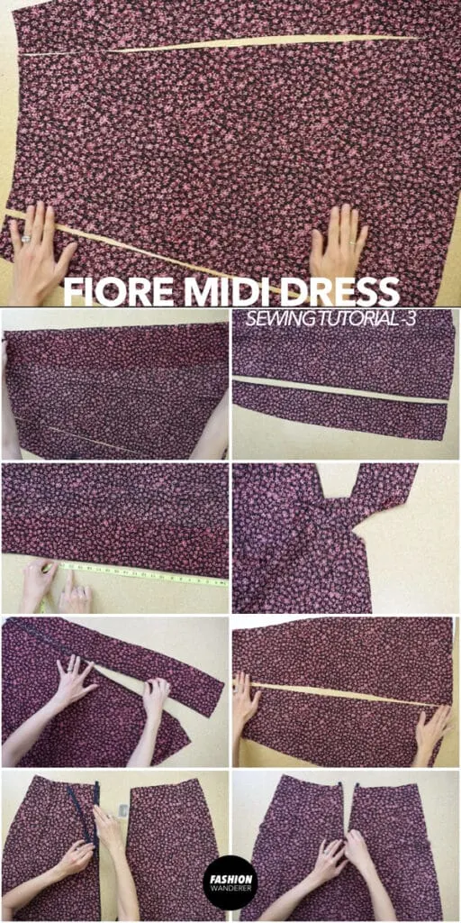 How to make Fiore midi dress bottom