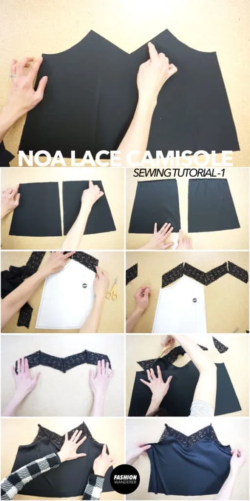 How to make lace camisole top