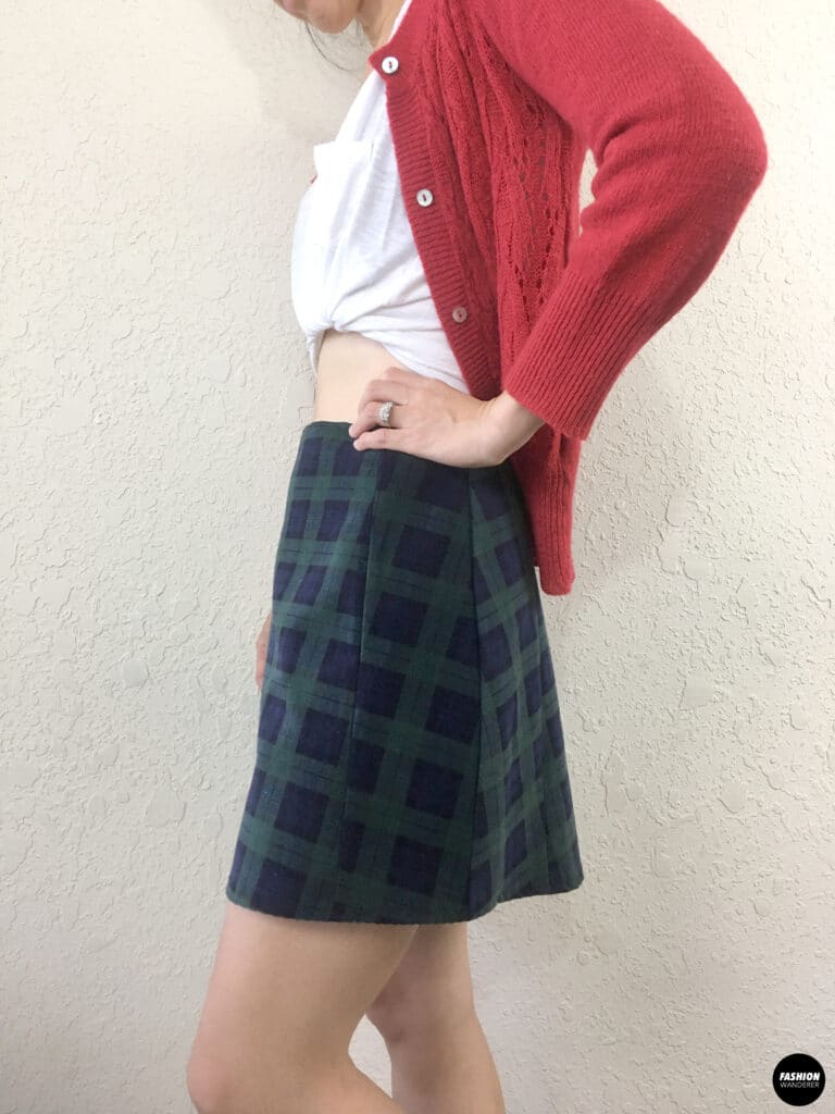 Kai Notched Mini Skirt sideview