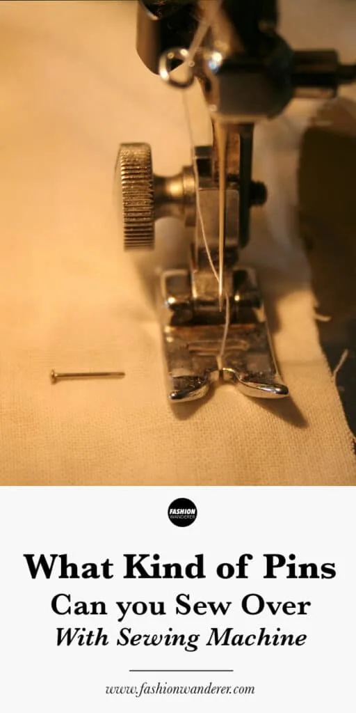 steps how to use pins to sew over sewing machine