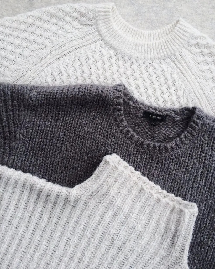 assorted turtleneck acrylic sweaters
