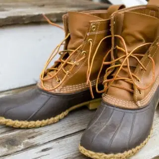 cleaned duck boots