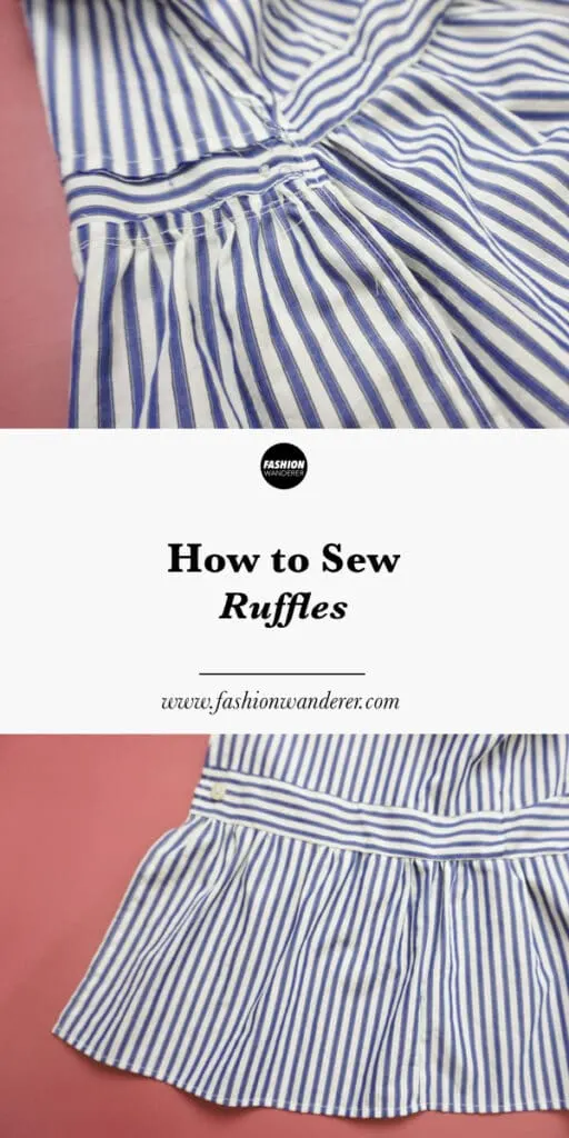 step tutorial on how to sew ruffles
