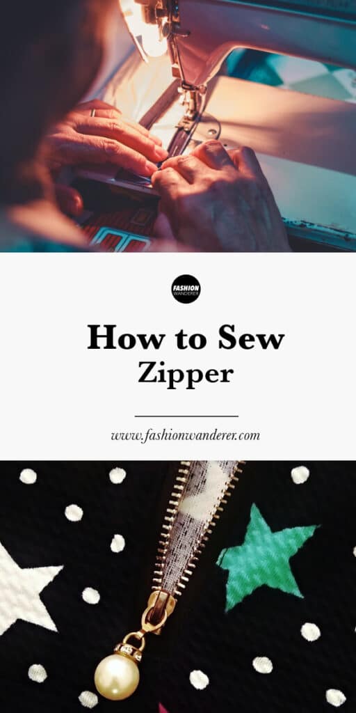 steps on how to sew invisible and regular zipper on sewing machine