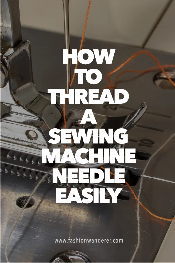 How to thread a sewing machine needle easily