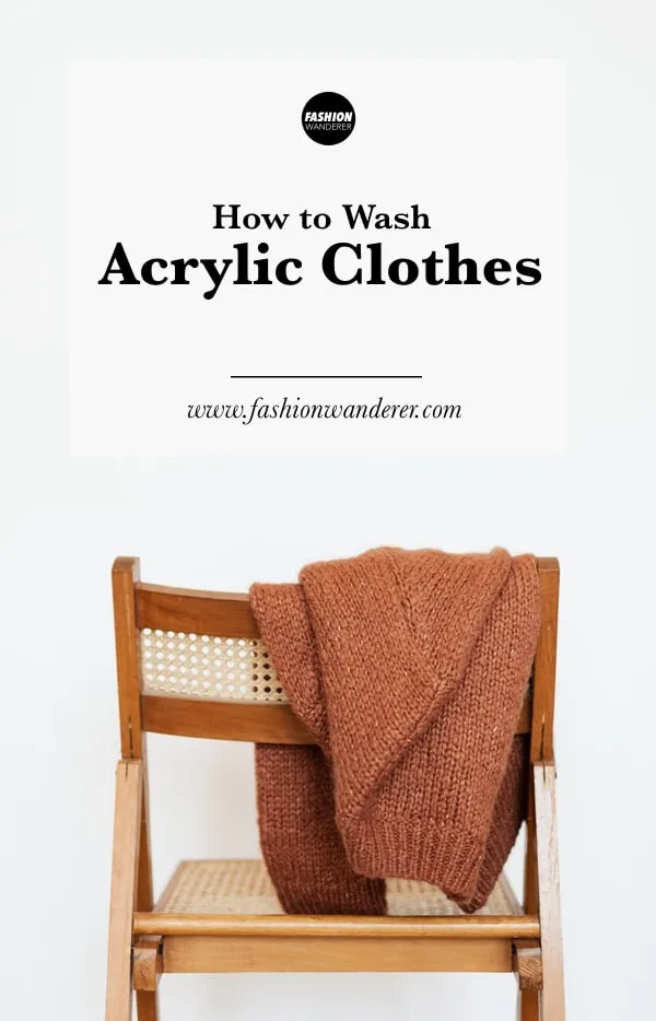 how to wash acrylic clothes