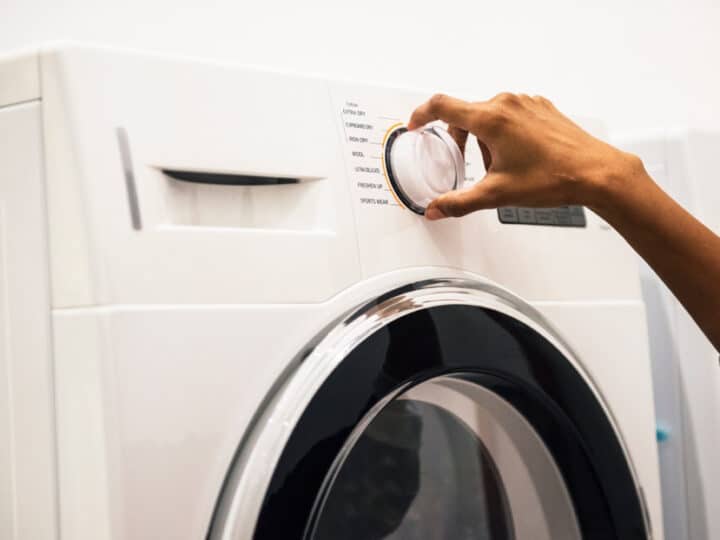 LG washing machine cycle button