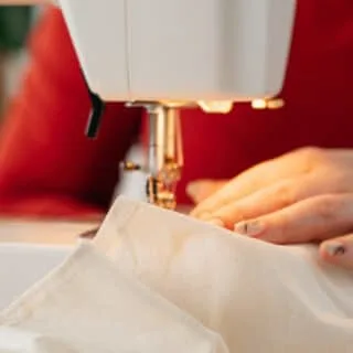 sewing basic seams on sewing machine