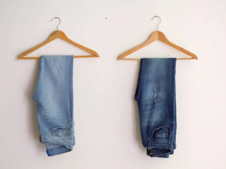 shrink jeans lengthwise